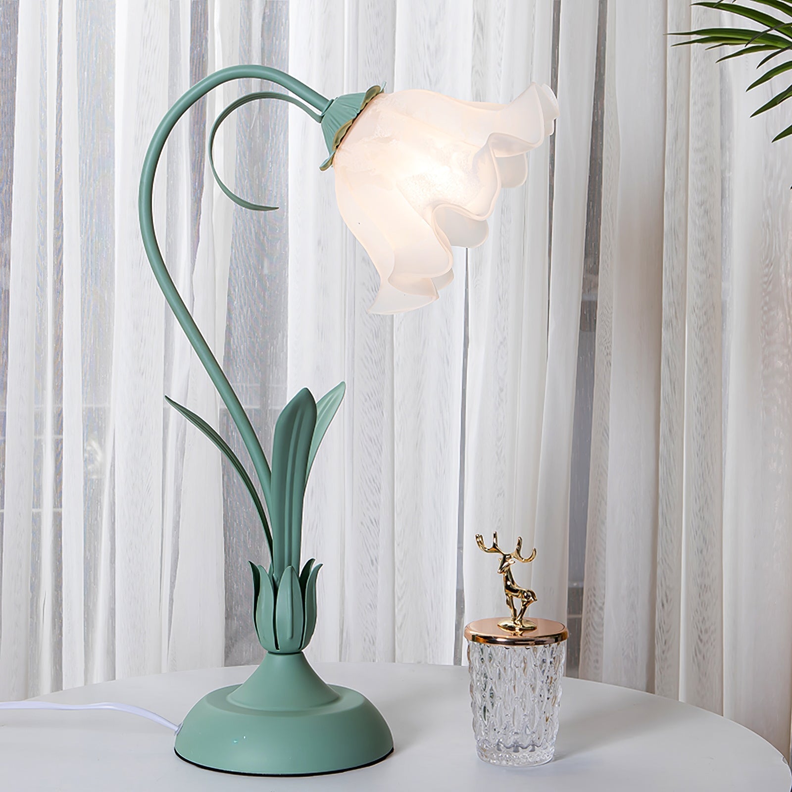 Romantic Flower Table Lamp - Lamp Copper