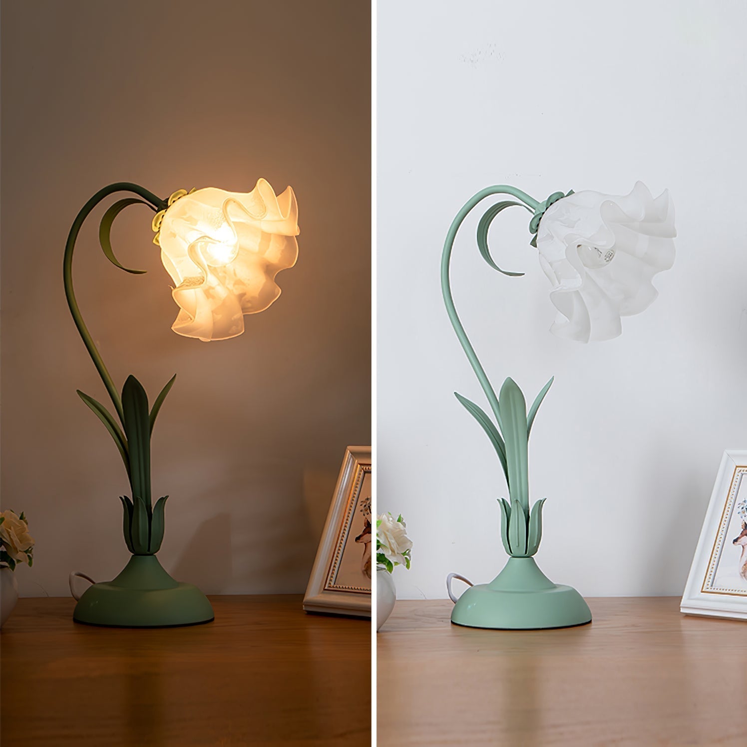 Romantic Flower Table Lamp - Lamp Copper