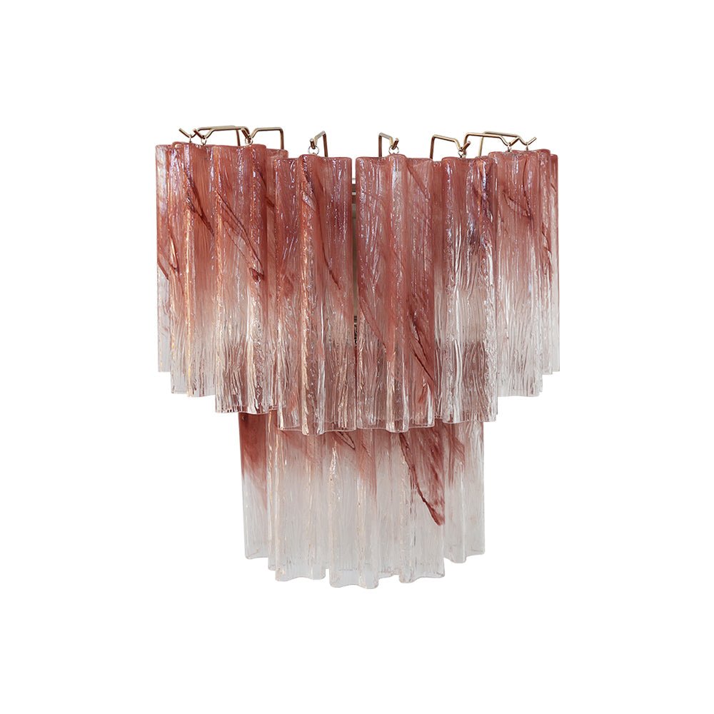 Aurora Wall Light Rose Glass Blades Romantic Watercolor - Neutralighting
