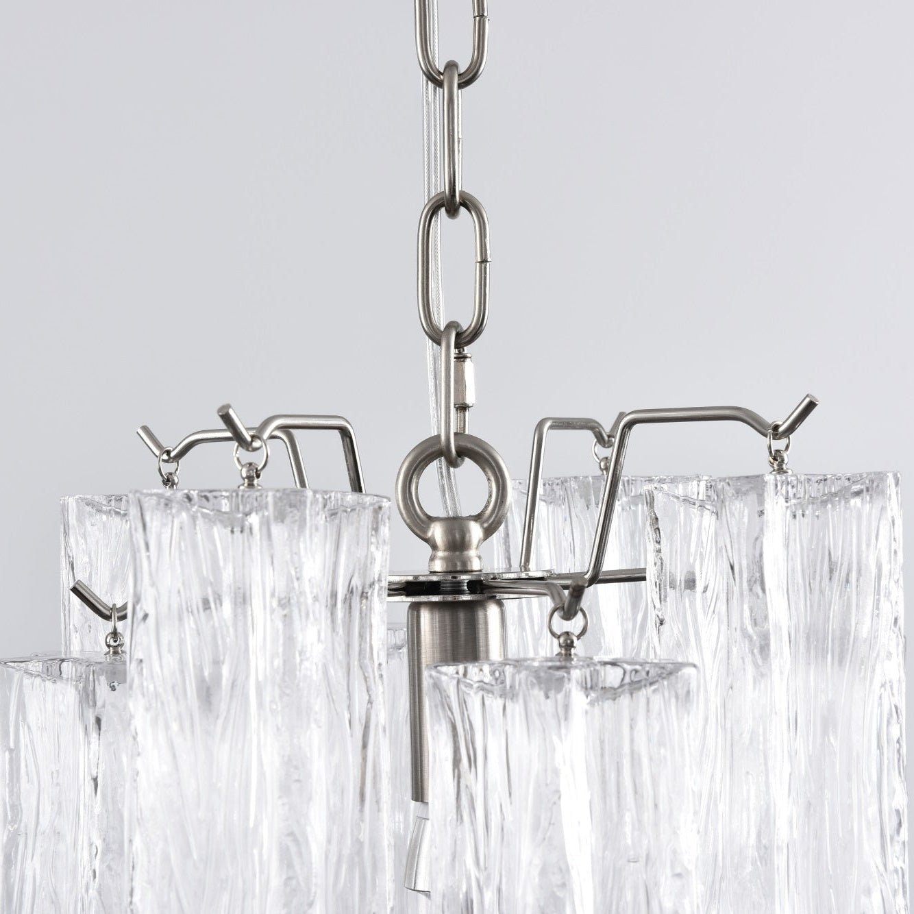 Aurora Chandelier Pink Gradient Murano Glass - Neutralighting