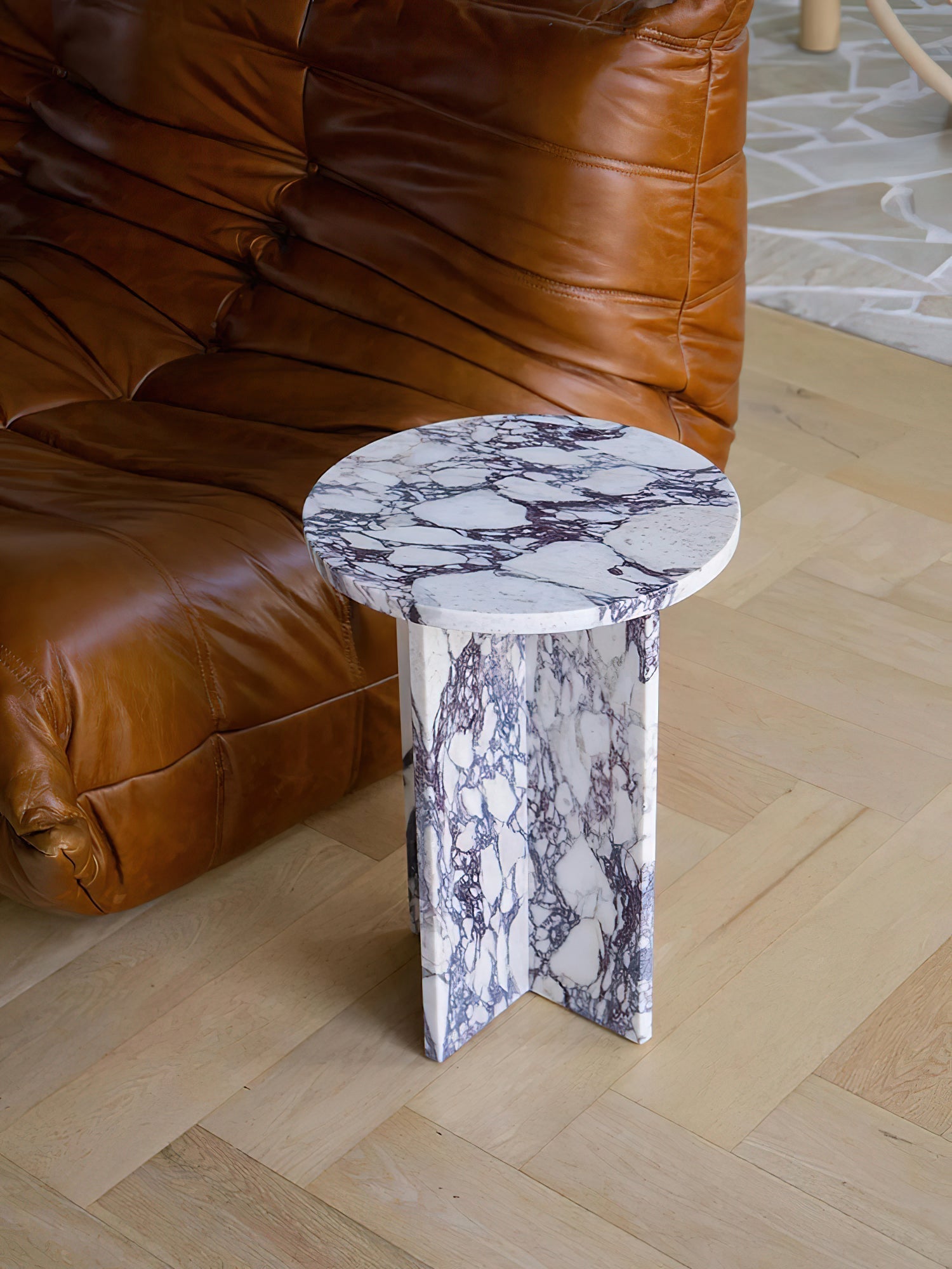 Acariel Modern Minimalist Marble Side Table Accessories - Lamp Copper