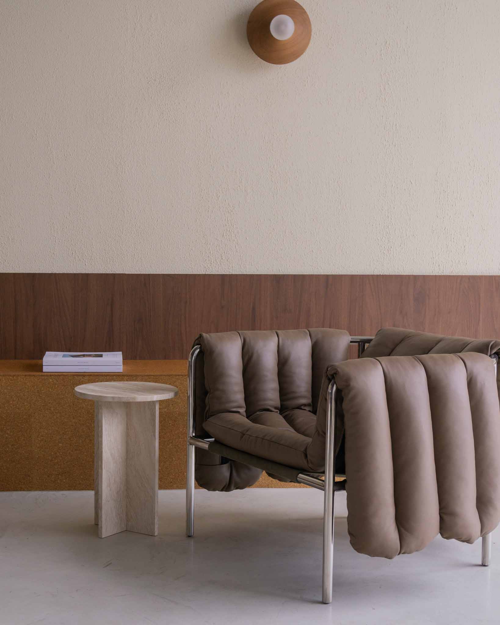 Acariel Modern Minimalist Marble Side Table Accessories - Lamp Copper