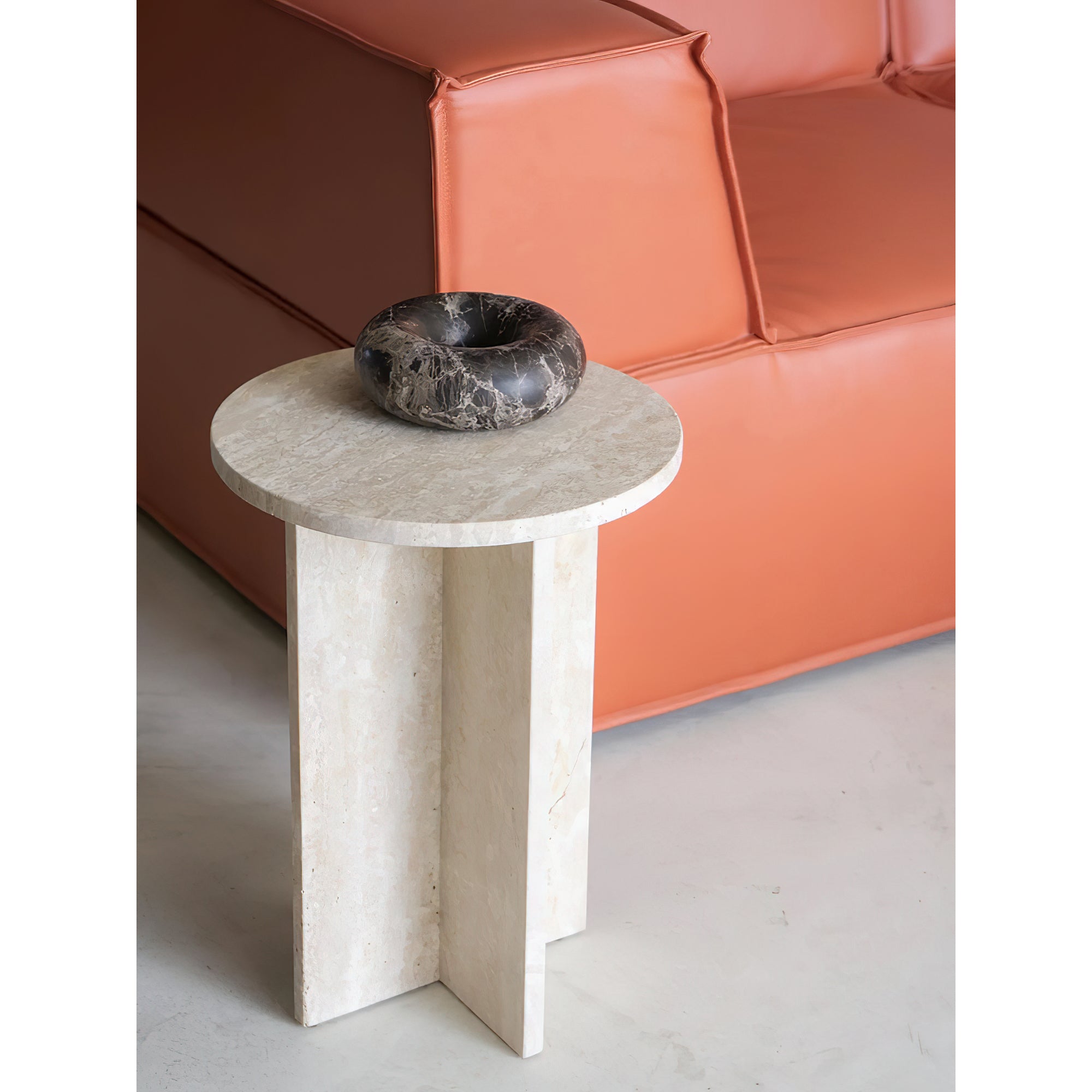 Acariel Modern Minimalist Marble Side Table Accessories - Lamp Copper
