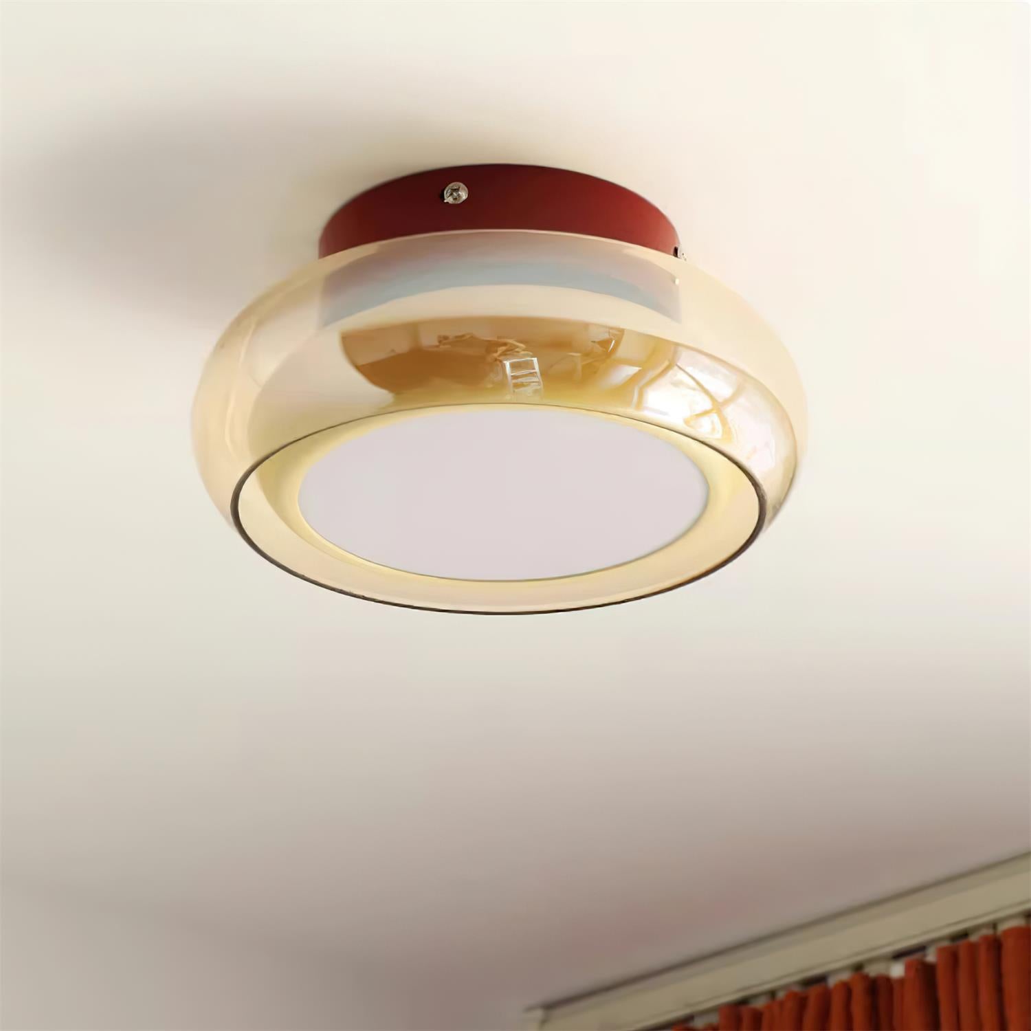 Valentina Lampada da Soffitto Flush Mount in Vetro Stile Retrò