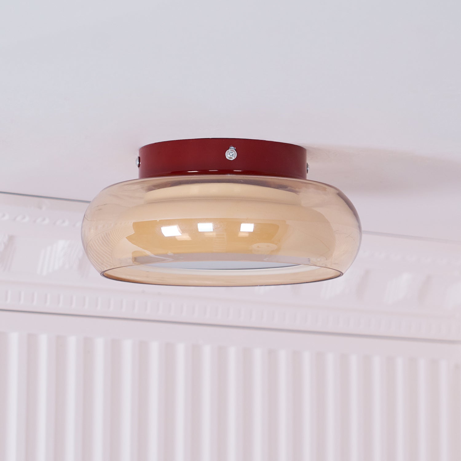 Valentina Lampada da Soffitto Flush Mount in Vetro Stile Retrò