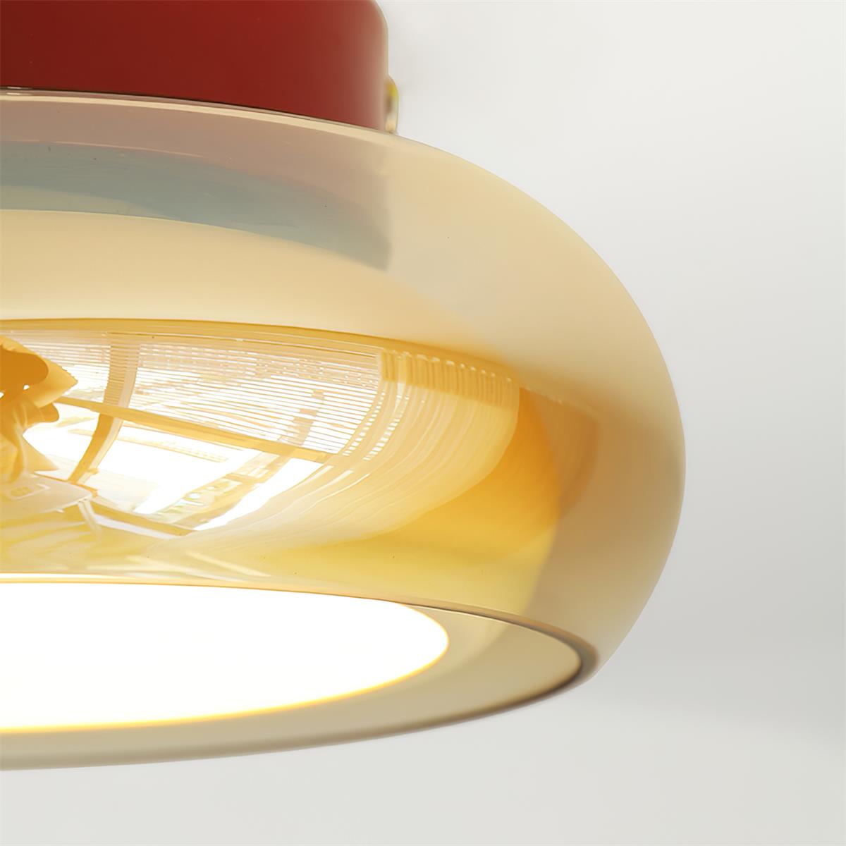 Valentina Lampada da Soffitto Flush Mount in Vetro Stile Retrò