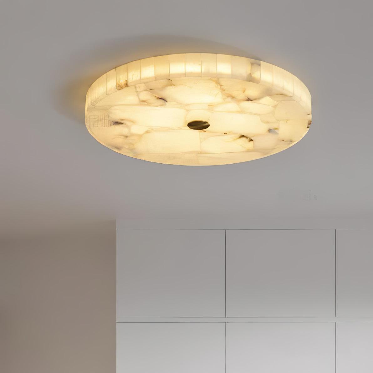 Kristy Lampada da Soffitto Rotonda in Alabastro