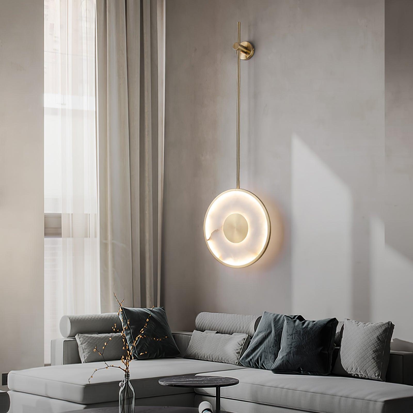Vevelila Minimalist Alabaster Pendant Light - Neutralighting