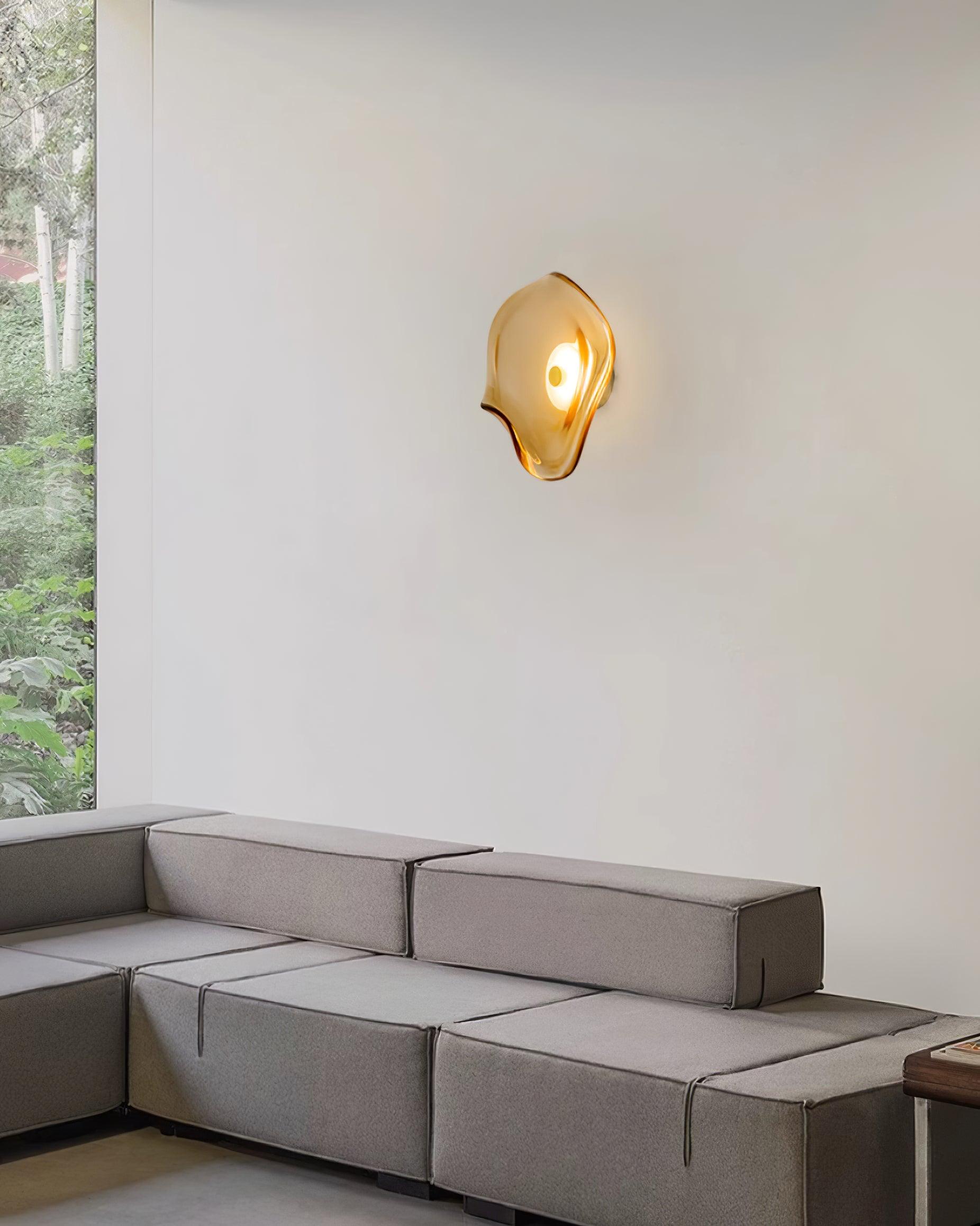 Lunara Amber Glass Ceiling Light - Letslighting