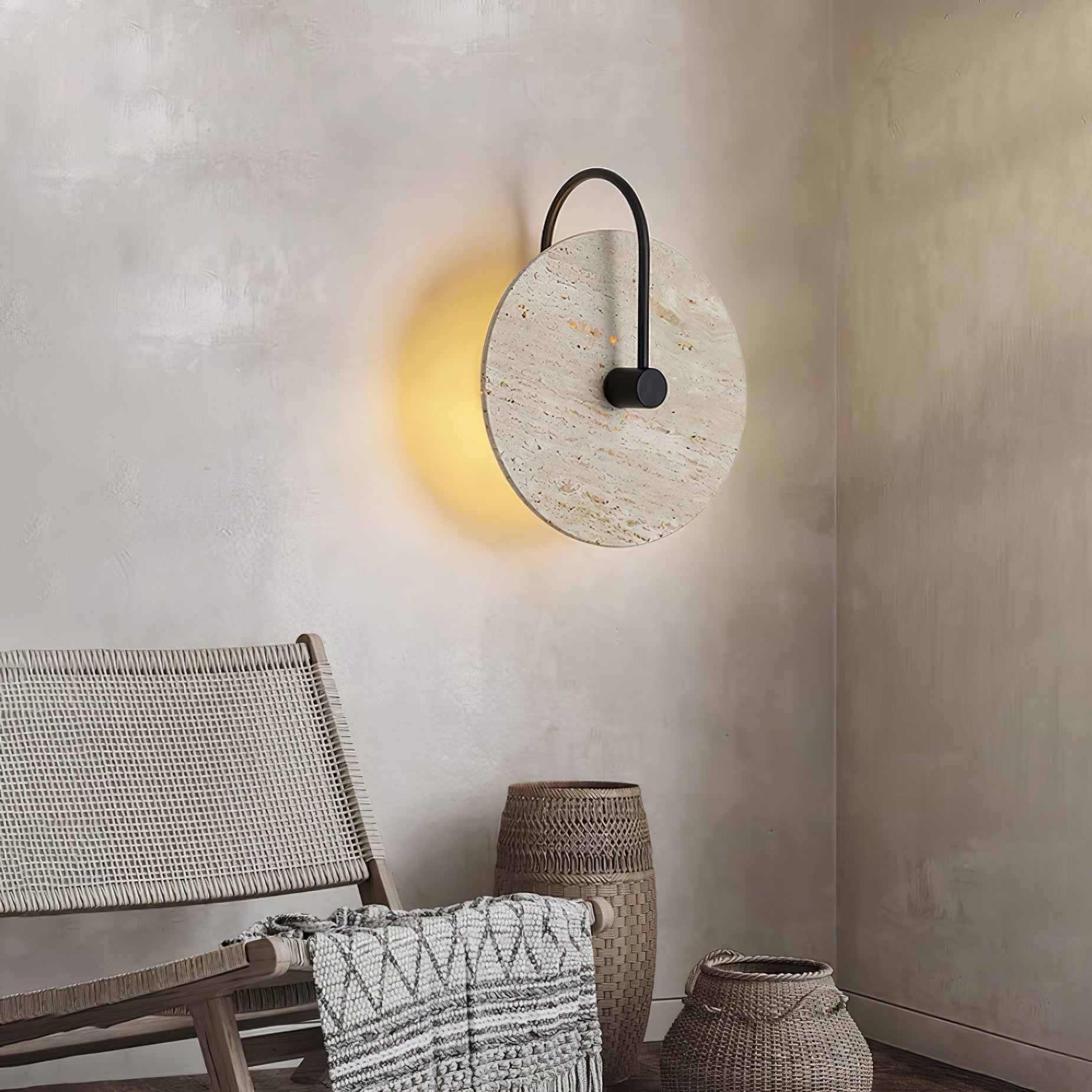 Kara Travertine Wall Light - Neutralighting
