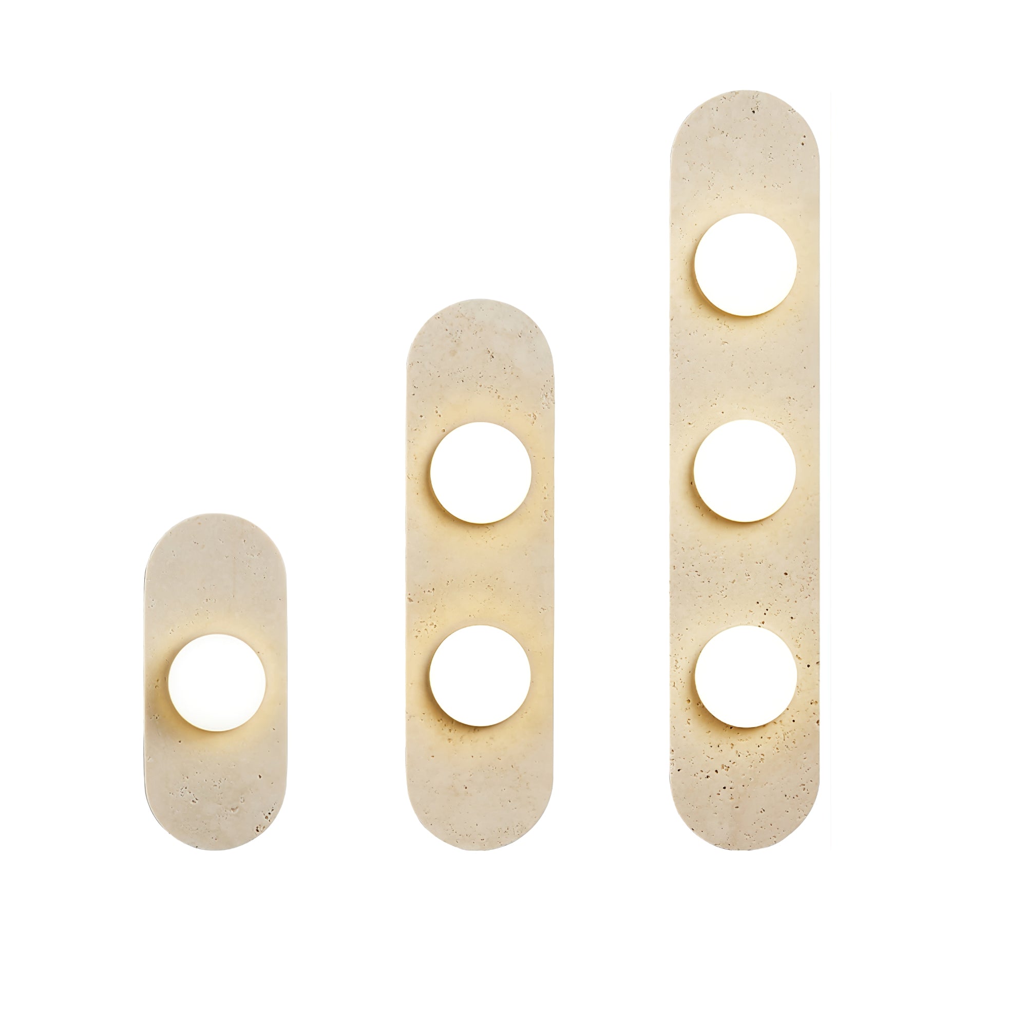 Zasoliel Minimalist Travertine Wall Light - Neutralighting