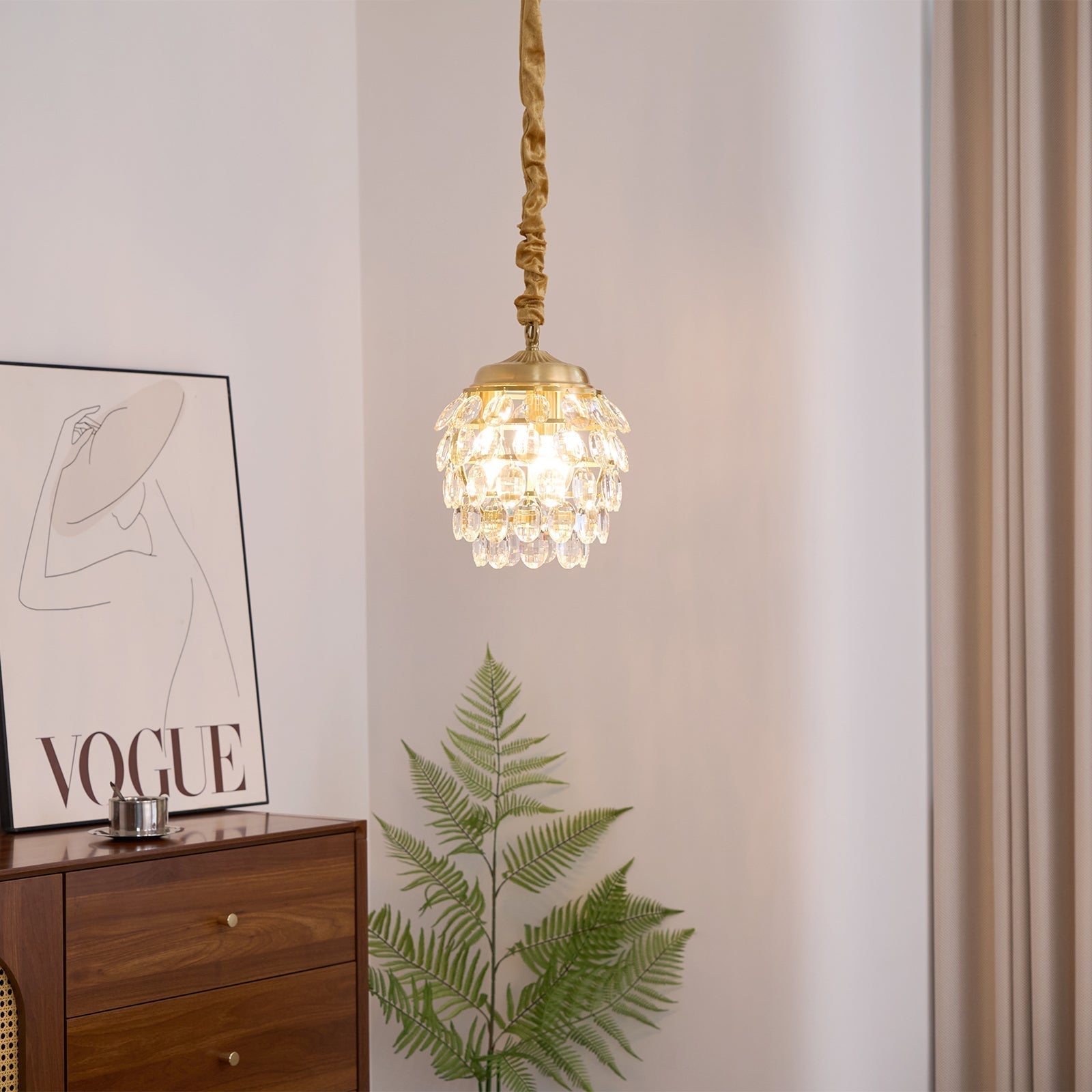 Roxanne Crystal Pendant Light - Blowlighting
