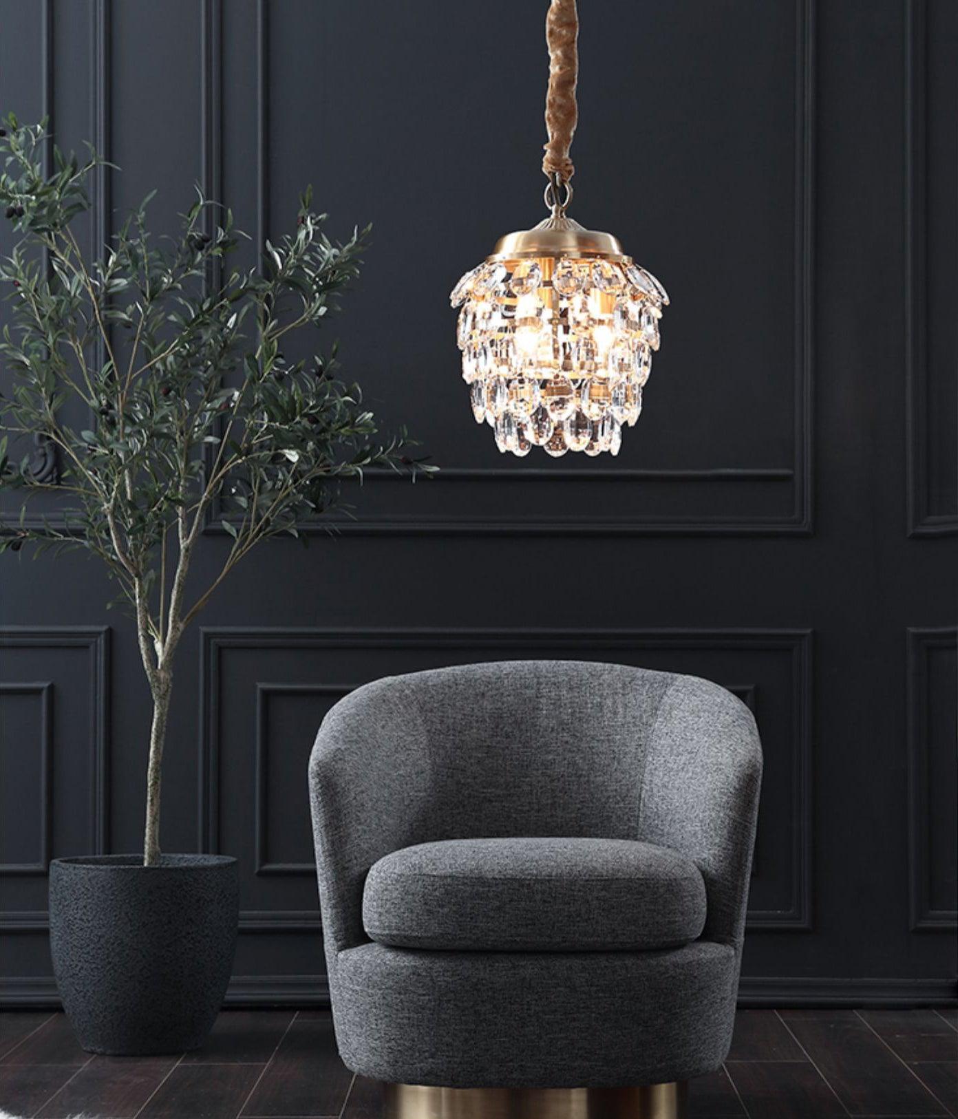 Roxanne Crystal Pendant Light - Blowlighting