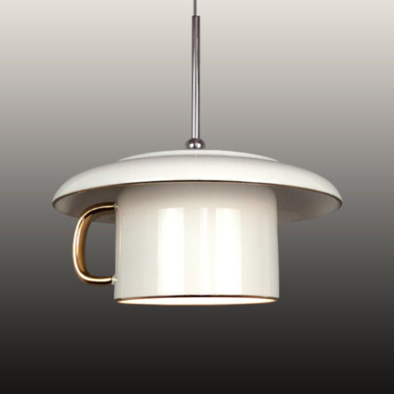 Valentina Urbano Tazza Ceramica LED Lampade a Sospensione Soggiorno