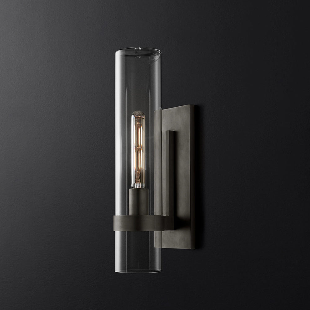 Arisha Moderna LED Applique Minimalismo Cilindro Vetro Nero/Oro/Argento Soggiorno/Camera da Letto