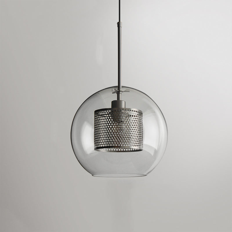 Arisha Lampade a Sospensione Metallo/Vetro Oro Globo/Cilindro Contemporaneo