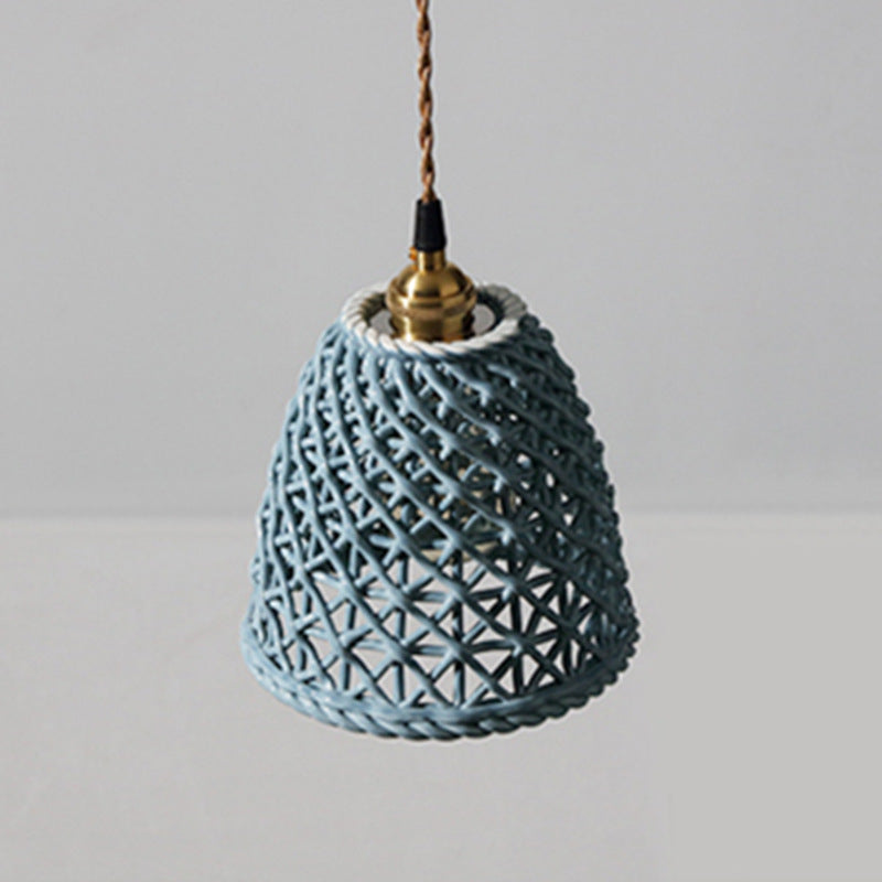 Valentina Moderno Ceramica/Metallo Sospensione Bianco/Blu Soggiorno/Camera da letto