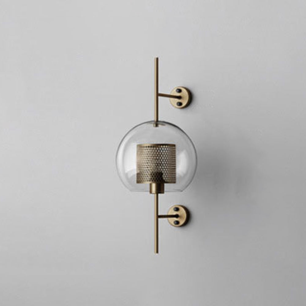 Arisha Industriale LED Applique Metallo/Vetro Argento/Oro Globale