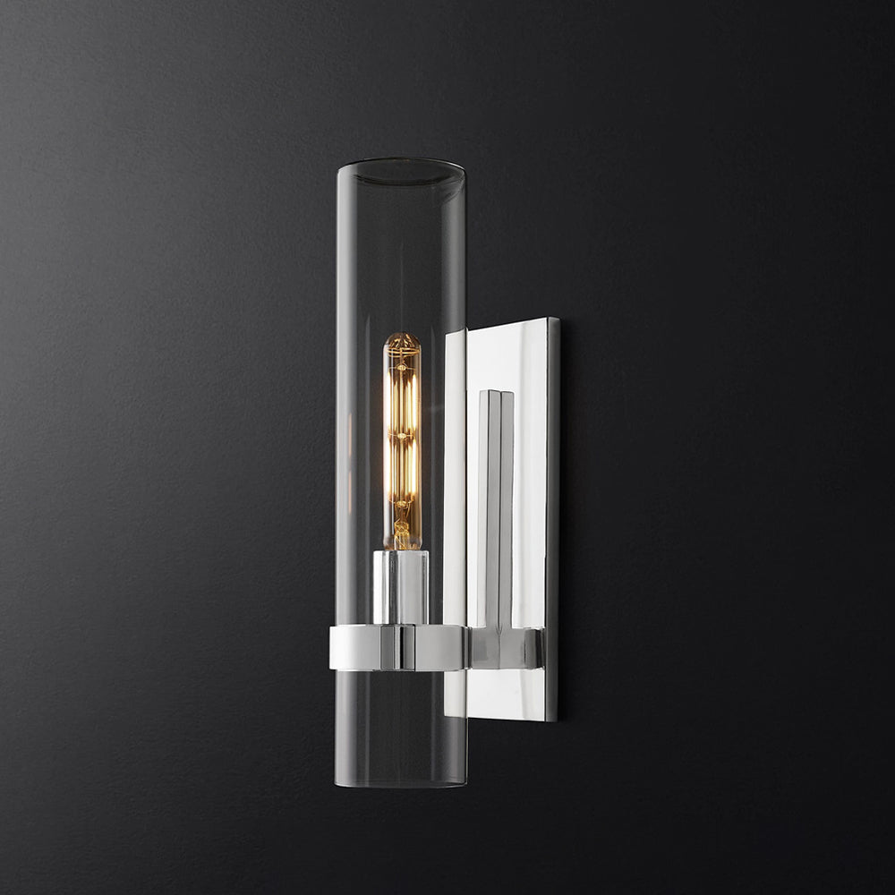 Arisha Moderna LED Applique Minimalismo Cilindro Vetro Nero/Oro/Argento Soggiorno/Camera da Letto
