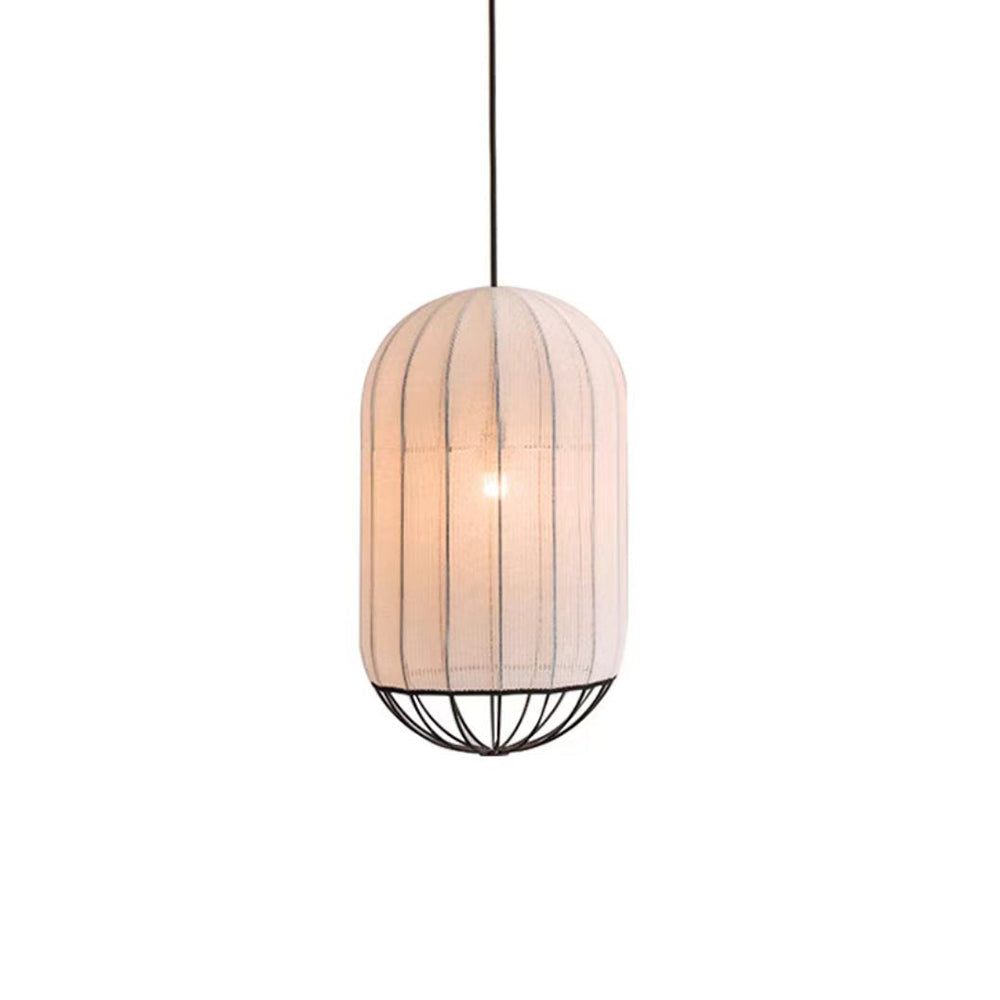 Ritta Vintage Metallo Tessuto Lampade a Sospensione Camera da Letto