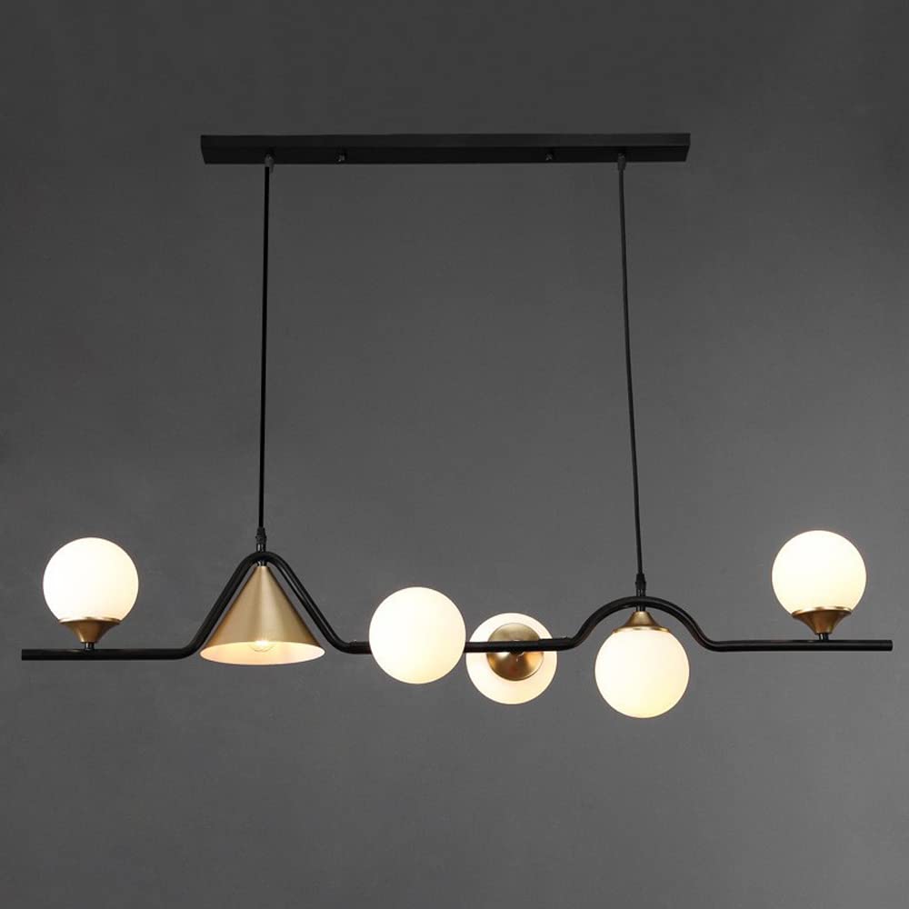 Arisha Moderno Metallo/Vetro Sospensione Nero/Oro Soggiorno/Camera da letto