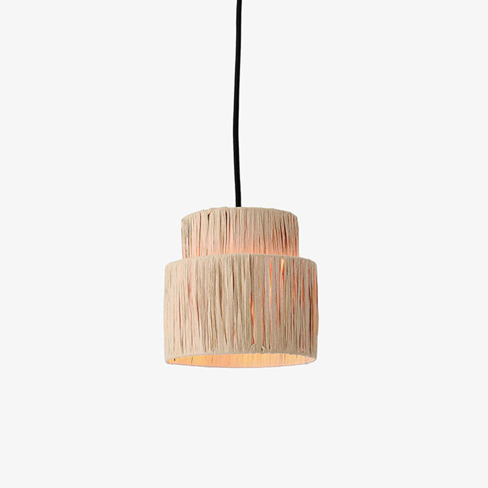 Ritta Design Rustico Boho LED Lampade a Sospensione Metallo Rattan Soggiorno/Camera da Letto