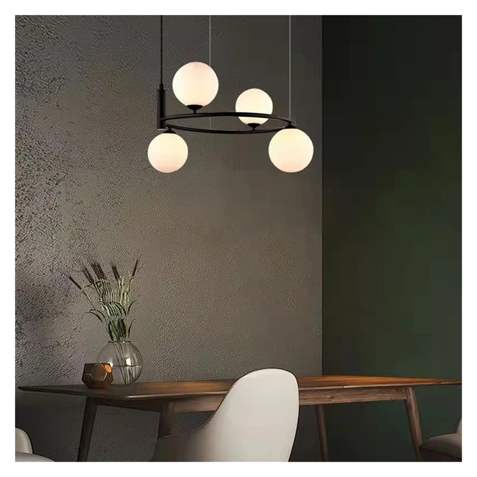 Valentina Nordico Metallo/Vetro Sospensione Nero/Oro Camera da letto/Cucina