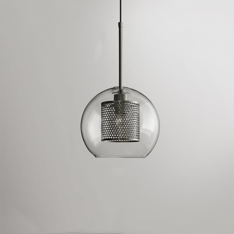 Arisha Lampade a Sospensione Metallo/Vetro Oro Globo/Cilindro Contemporaneo