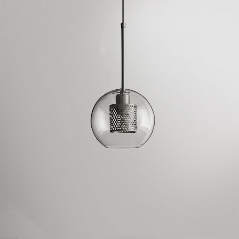 Arisha Lampade a Sospensione Metallo/Vetro Oro Globo/Cilindro Contemporaneo