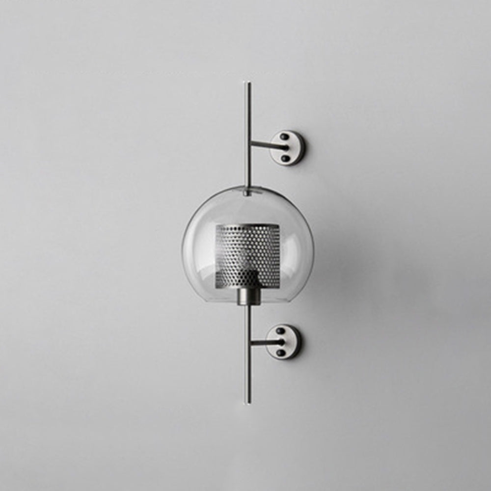 Arisha Industriale LED Applique Metallo/Vetro Argento/Oro Globale