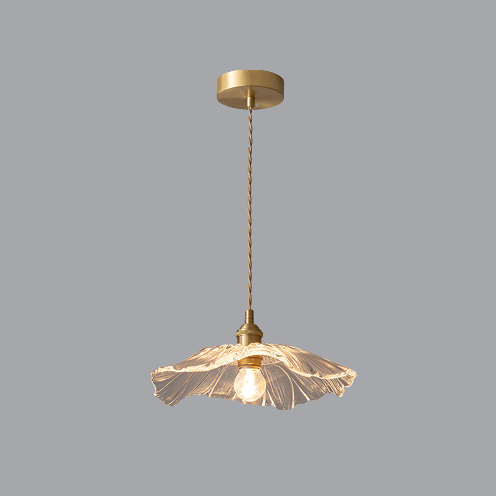 Arisha Design Art Deco Floreale Bellissimo LED Plafoniera Vetro Chiaro/Verde Soggiorno/Camera da Letto