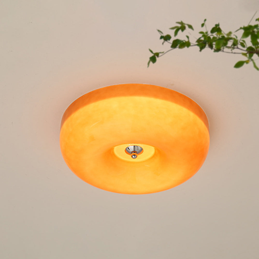 Valentina Lampada da Soffitto Vintage in Vetro Crema