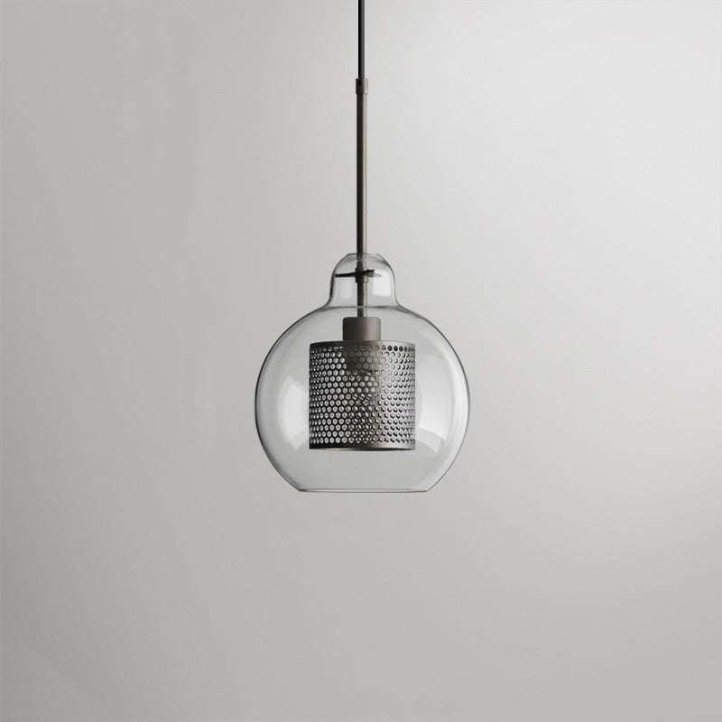 Arisha Lampade a Sospensione Metallo/Vetro Oro Globo/Cilindro Contemporaneo