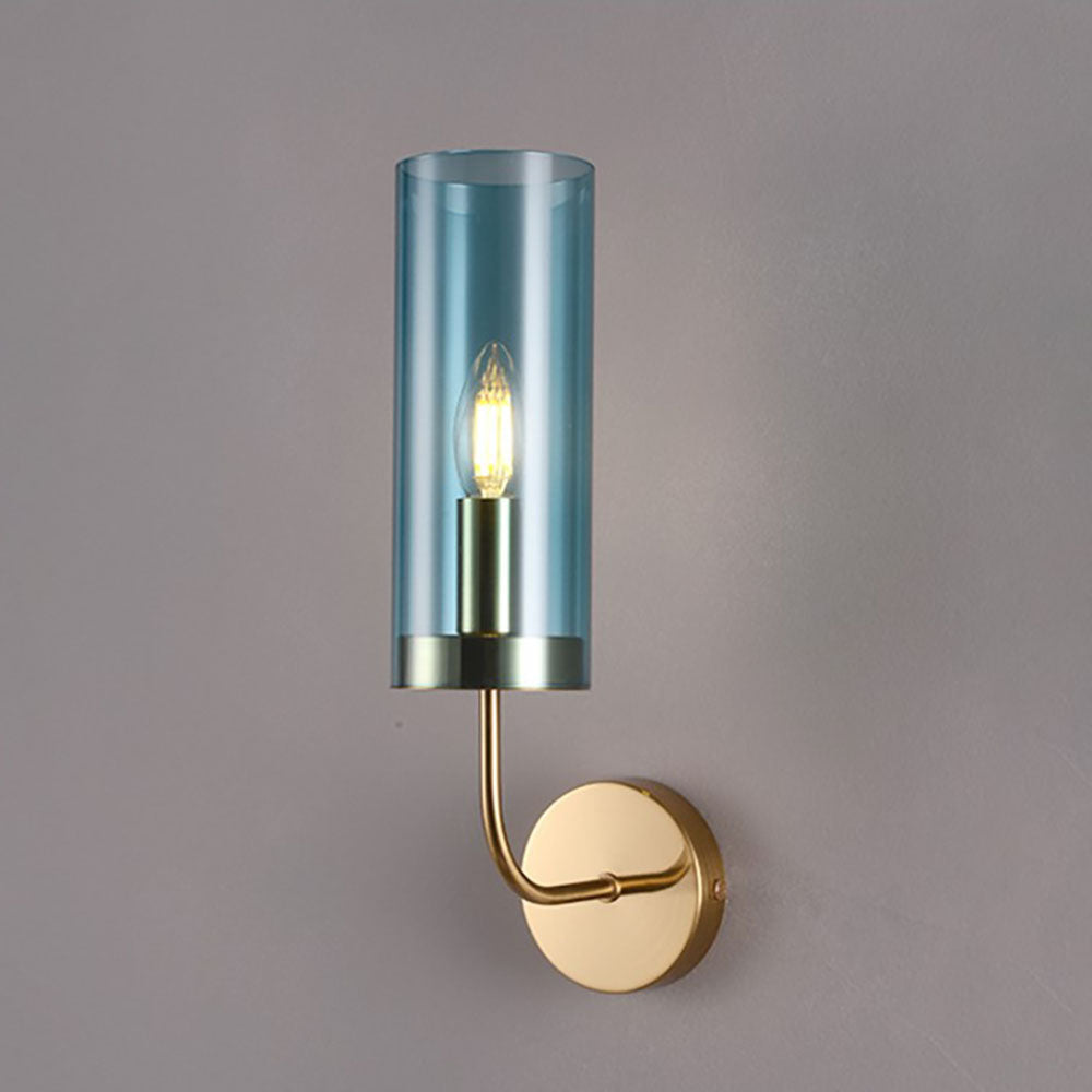 Arisha Nordico Metallo/Vetro Applique Ambra/Blu Camera da letto/Soggiorno/Sala da Pranzo