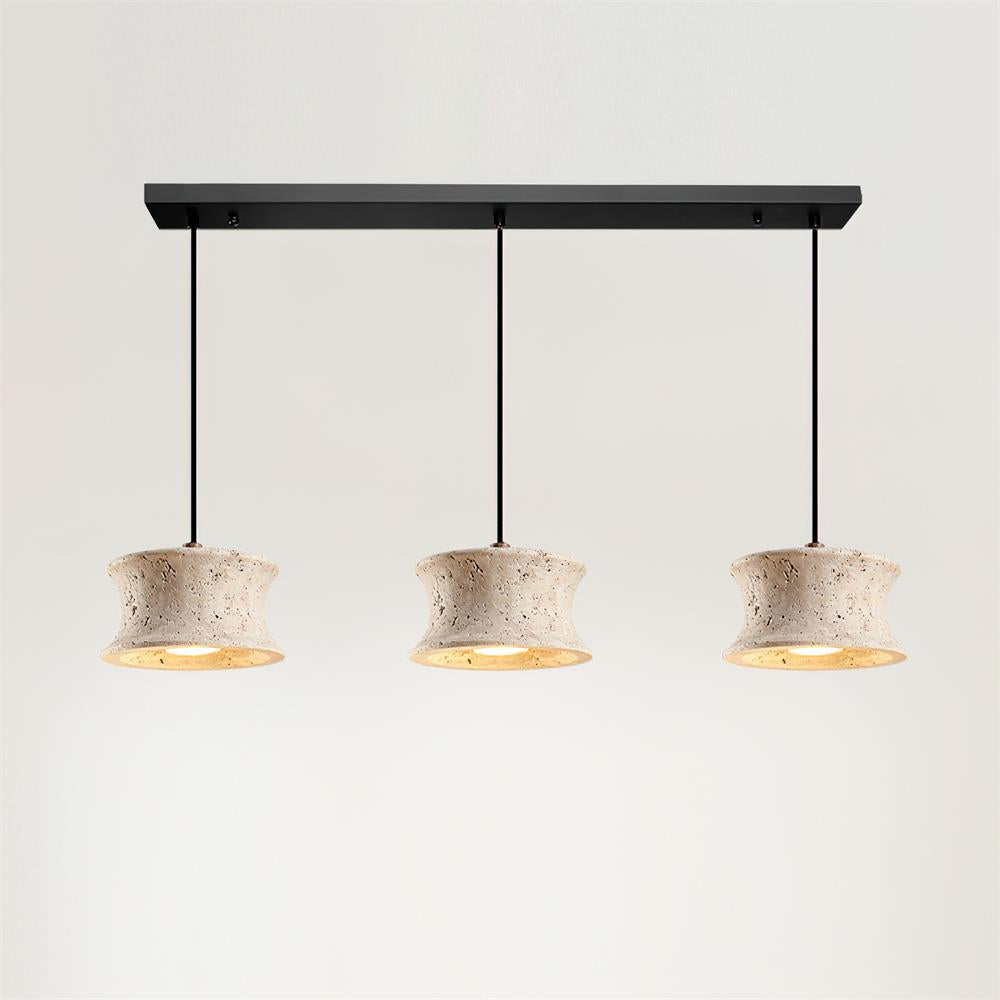 Ritta Pendant Lamp Travertine Sculptural - Letslighting