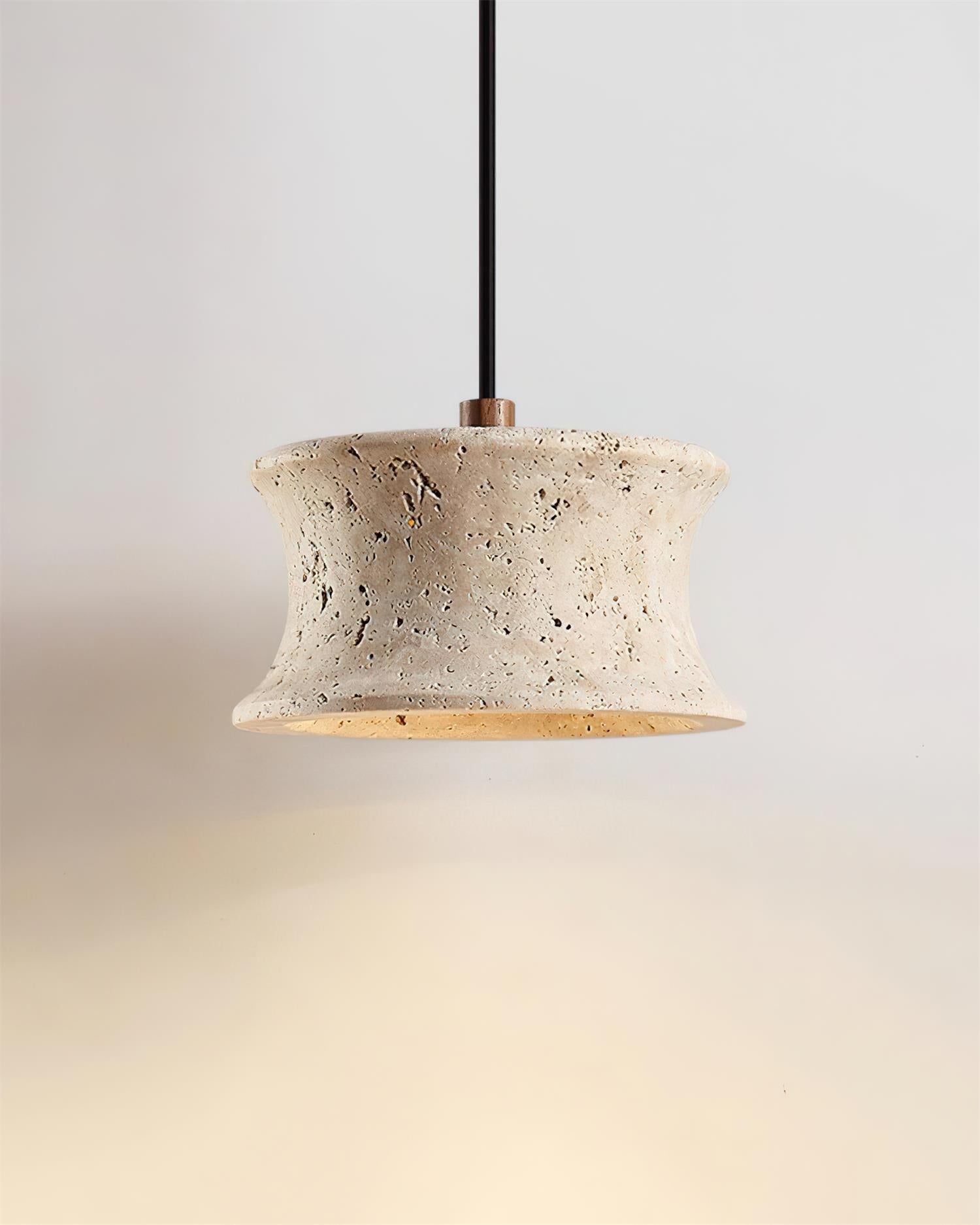 Ritta Pendant Lamp Travertine Sculptural - Letslighting
