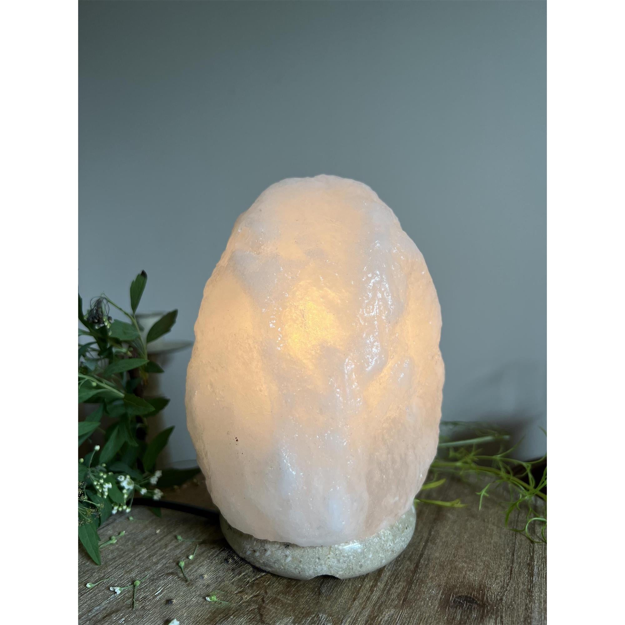 Salt Stone Table Lamp - Lamp Copper