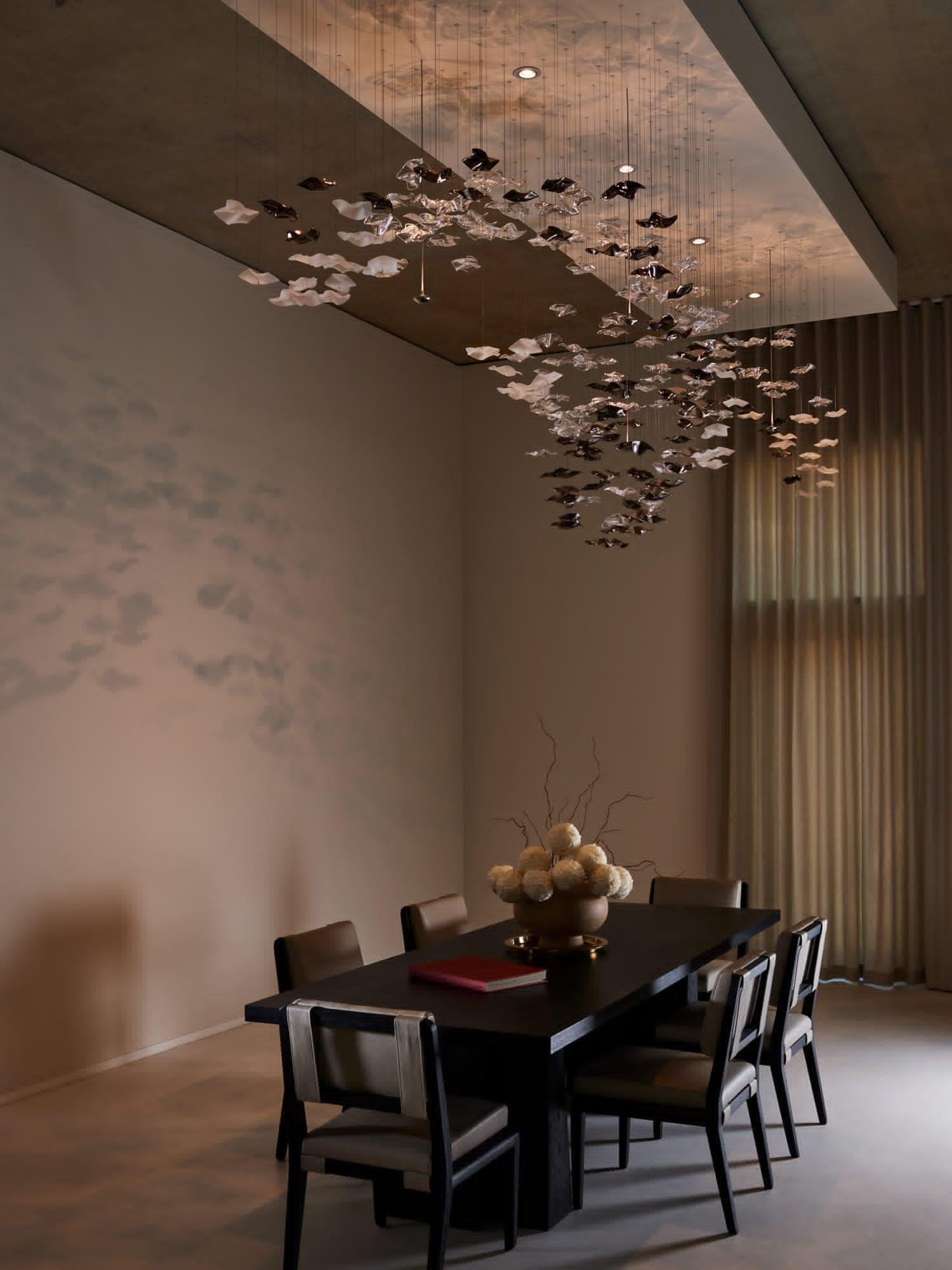 Cezorisra Luxury Brass Linear Chandelier - Blowlighting