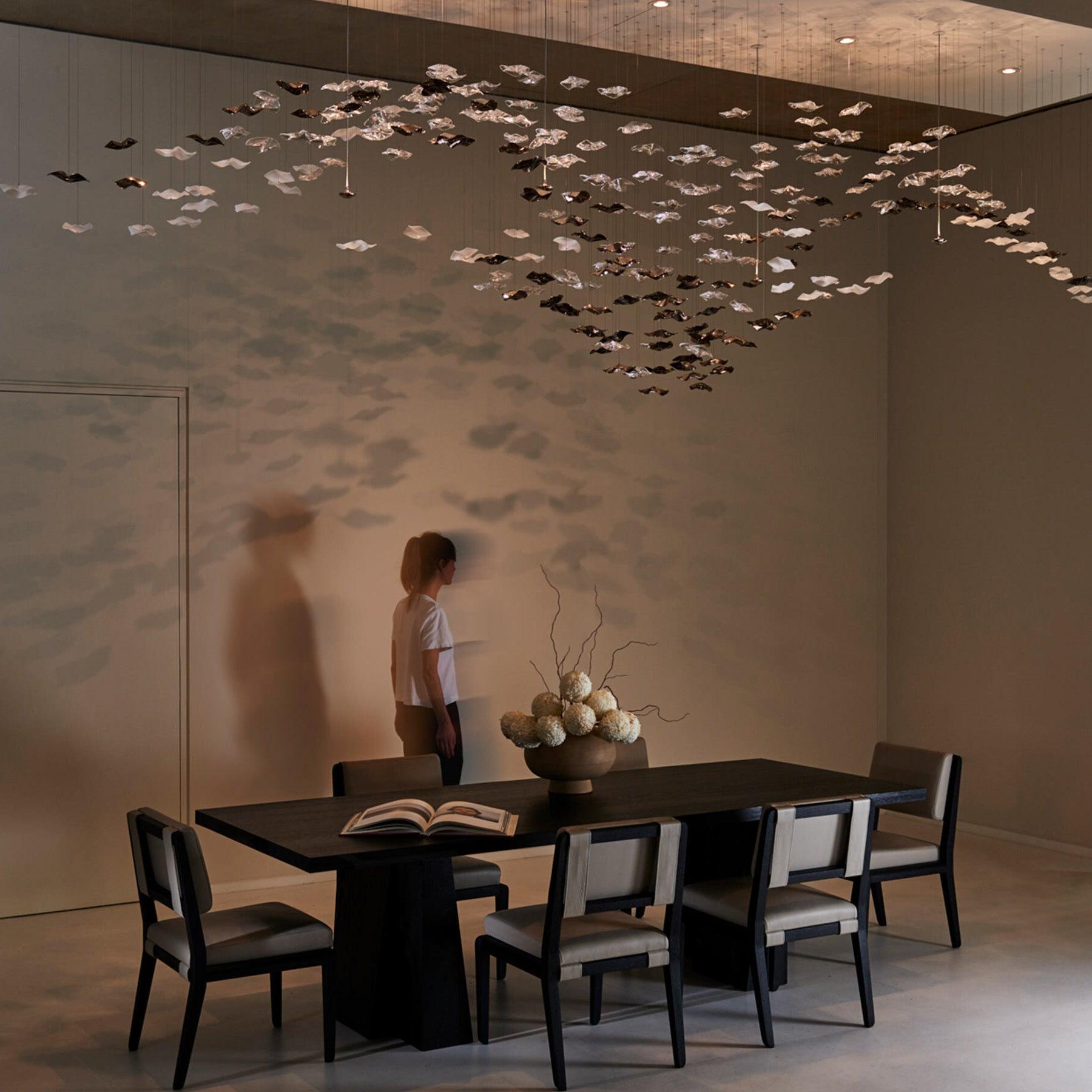 Cezorisra Luxury Brass Linear Chandelier - Blowlighting