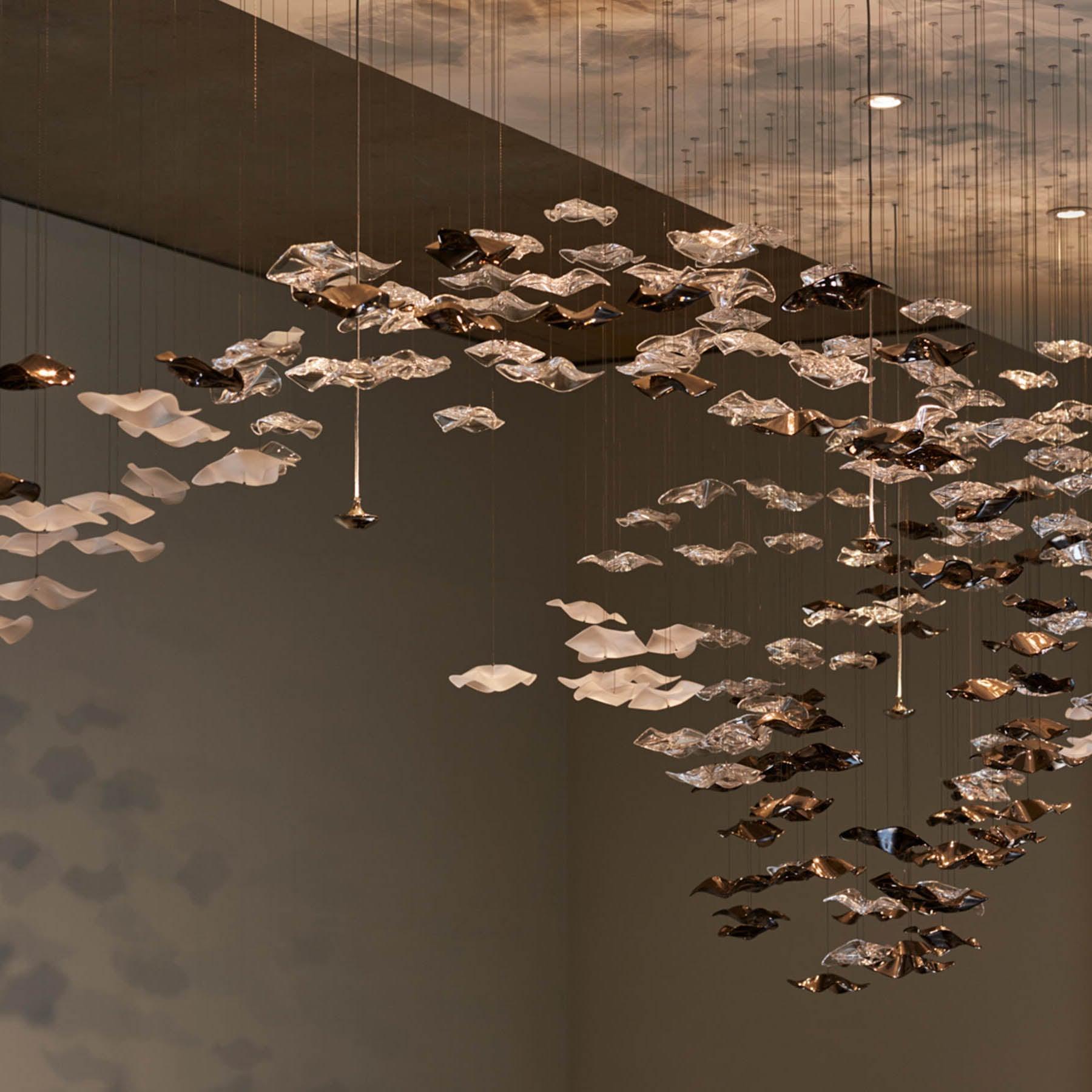 Nephele Crystal Leaf Chandelier - Blowlighting