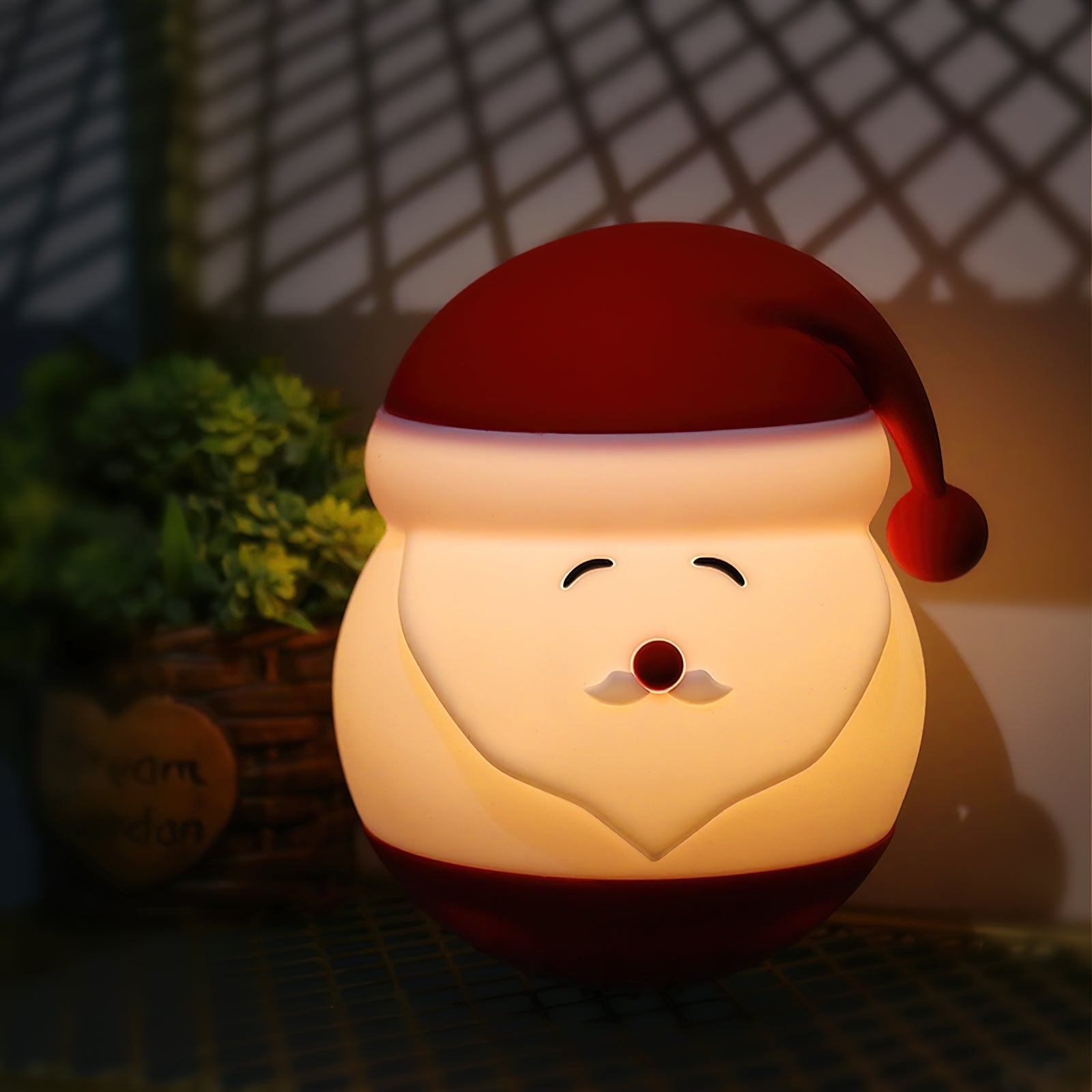 Santa Claus Night Light (built-in battery) - Lamp Copper