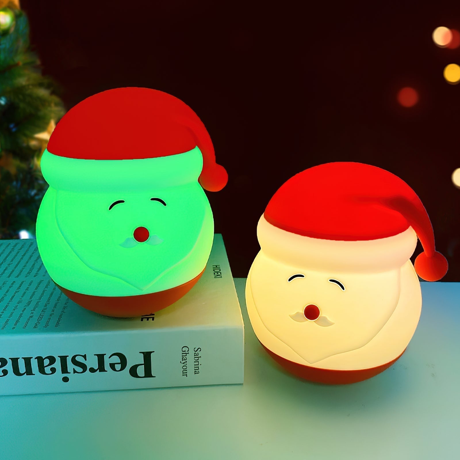 Santa Claus Night Light (built-in battery) - Lamp Copper
