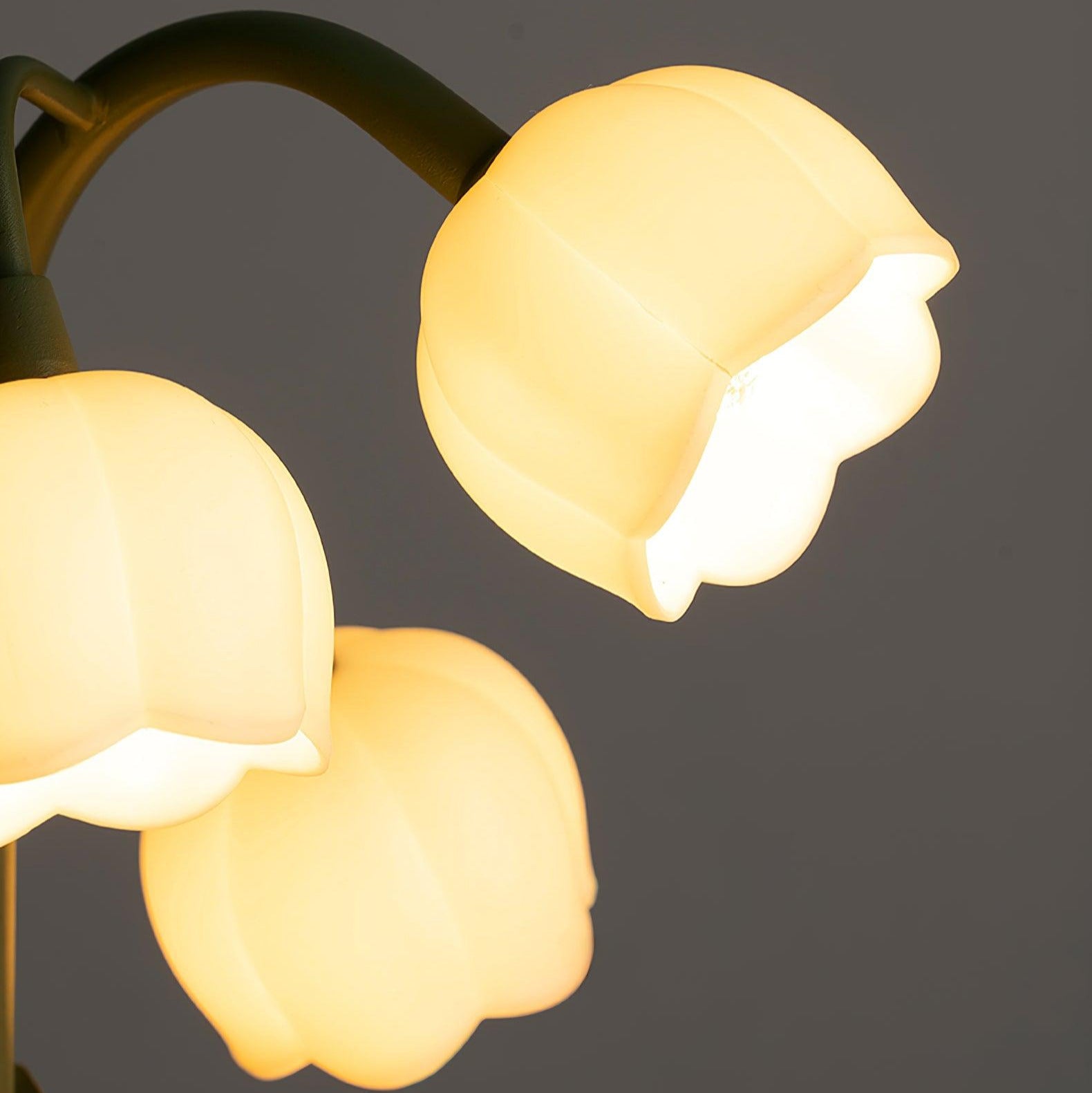 Aria Lampada da Parete Interna a Forma di Orchidea Naturale