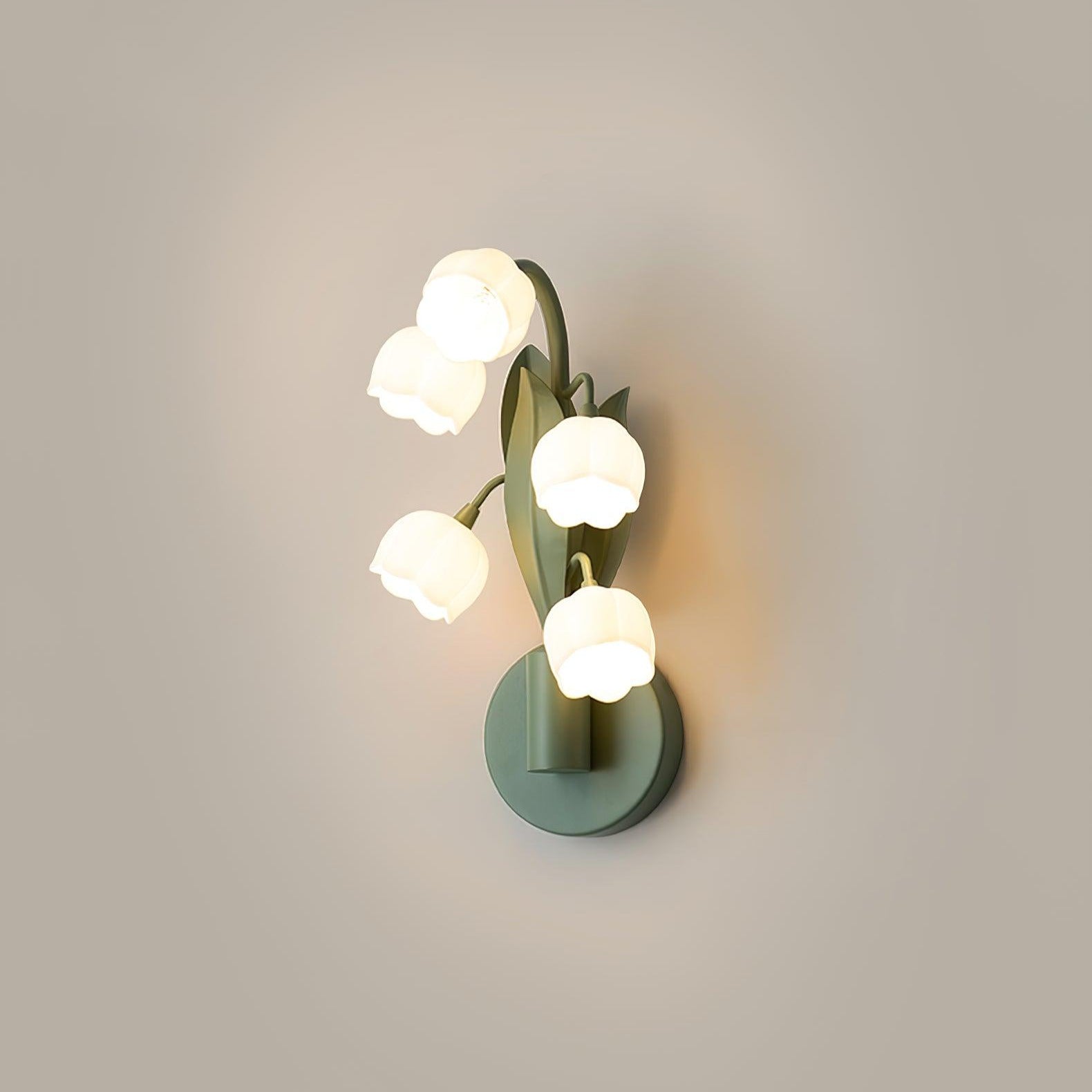 Aria Lampada da Parete Interna a Forma di Orchidea Naturale