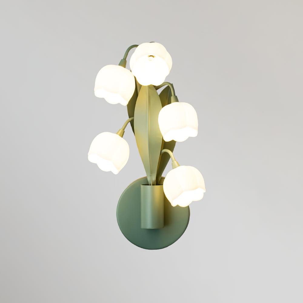 Aria Lampada da Parete Interna a Forma di Orchidea Naturale