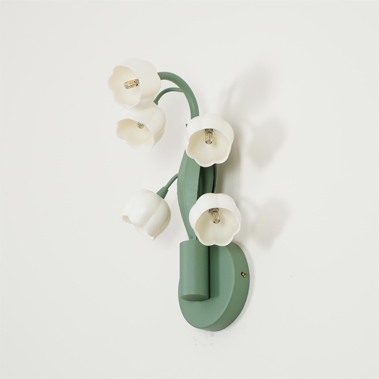 Aria Lampada da Parete Interna a Forma di Orchidea Naturale