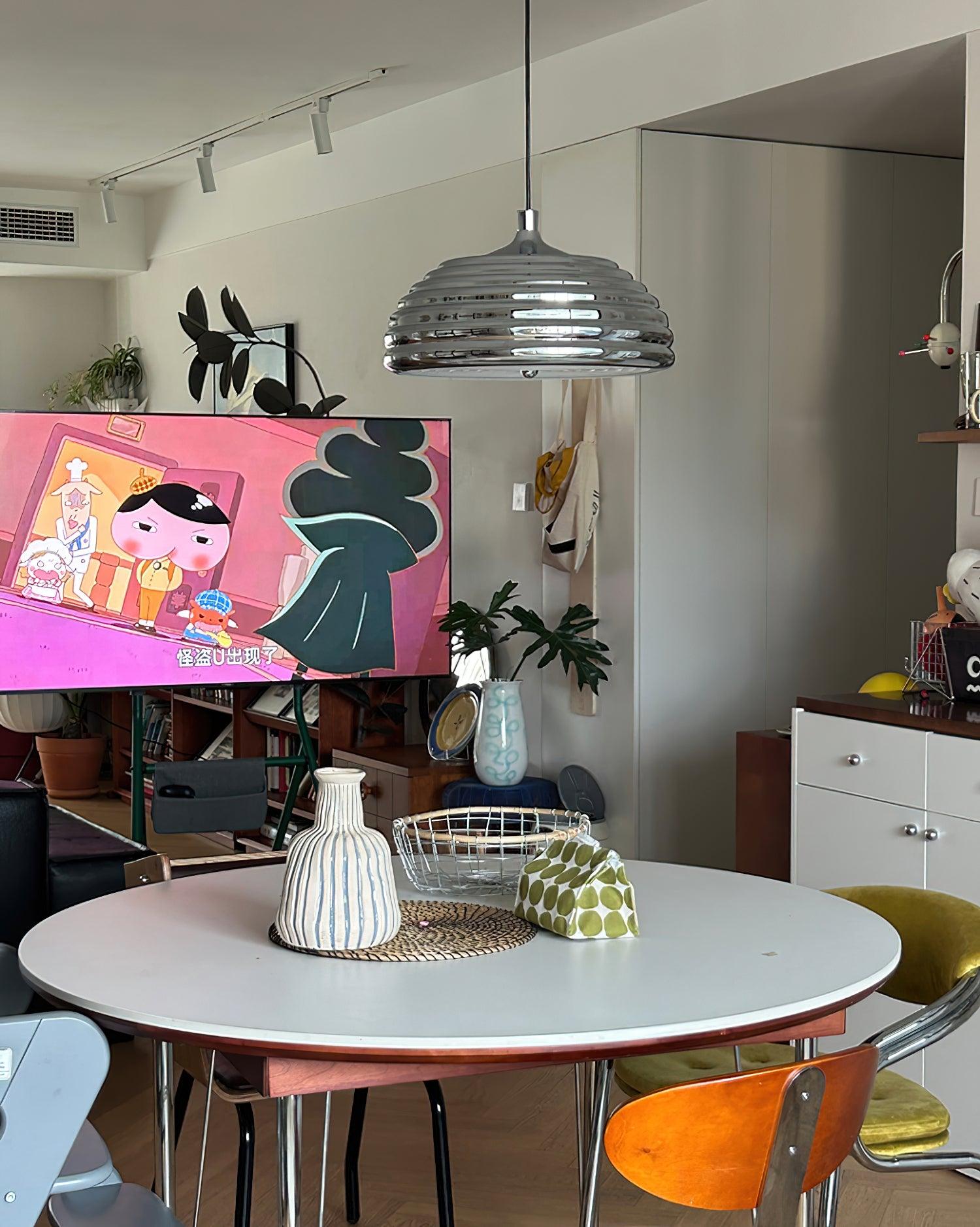 Saturno Chrome Pendant Lamp - Blowlighting