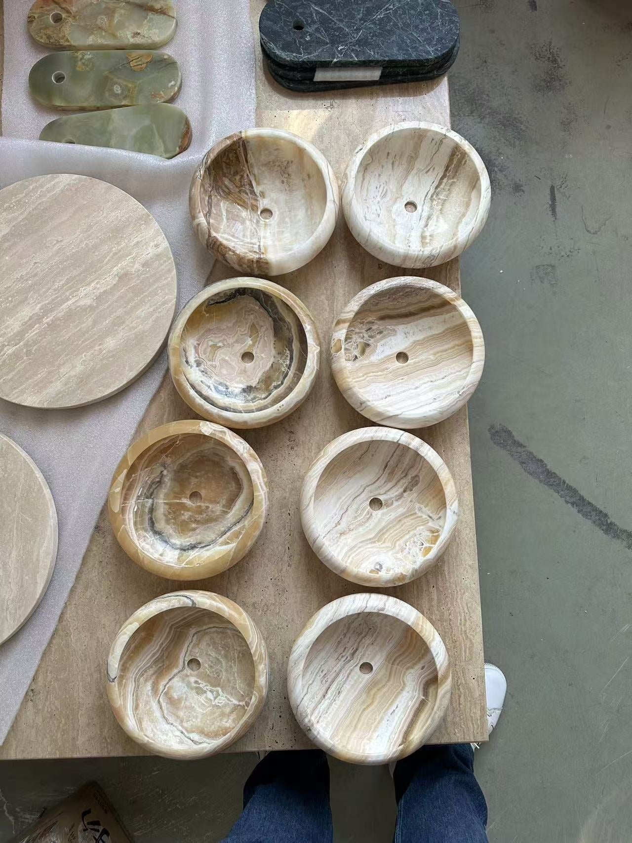 Piedra Modern Minimalist Marble Glass Wall Lamp - Lamp Copper