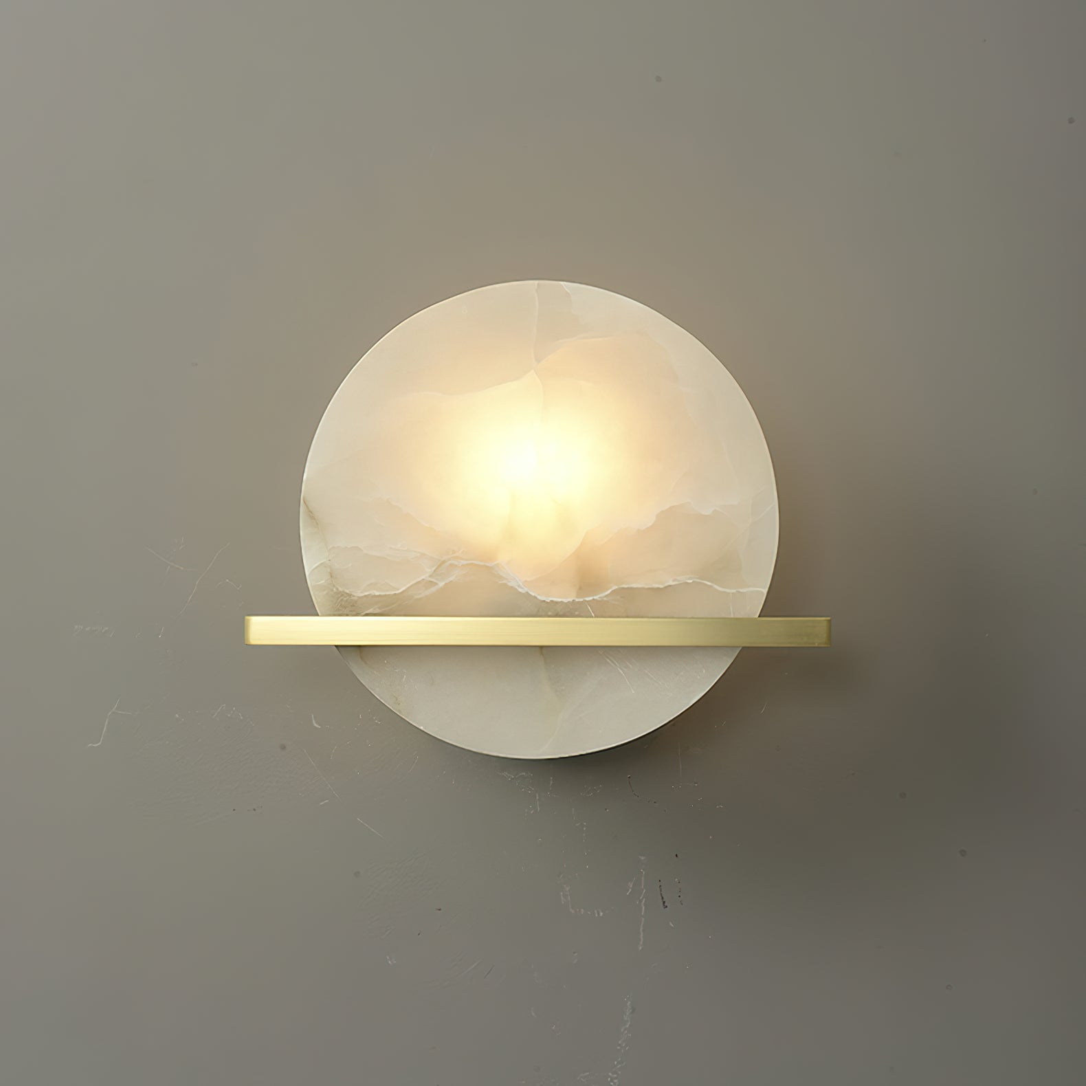 Vatalisra Modern Minimalist Alabaster Wall Lamp - Lamp Copper