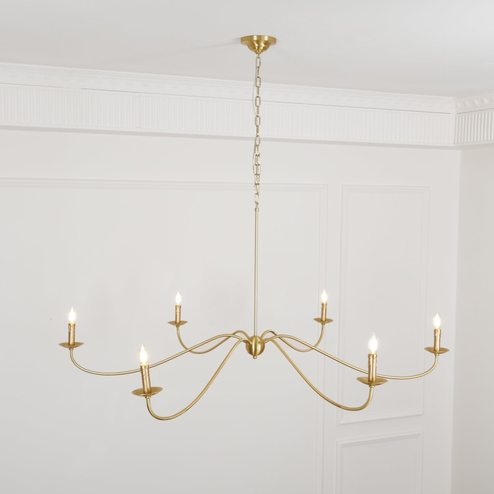 Silva Lampadario ad Arco Stile Candela Rustico